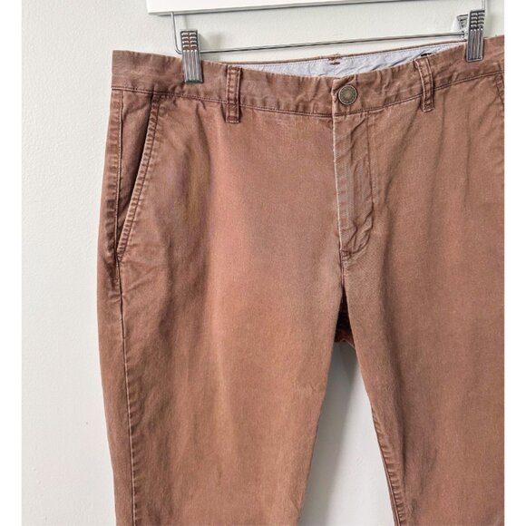 Bonobos Men's Brown Slim Style Chino Pants - Size 32/33 - Picture 2 of 10